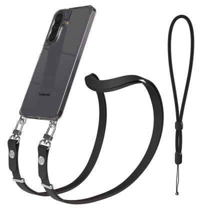 Samsung Galaxy A57 MagSafe Schutzhülle mit magnetischer Crossbody Handykette #farbe_schwarz-magsafe-funktion-ohne-magsafe