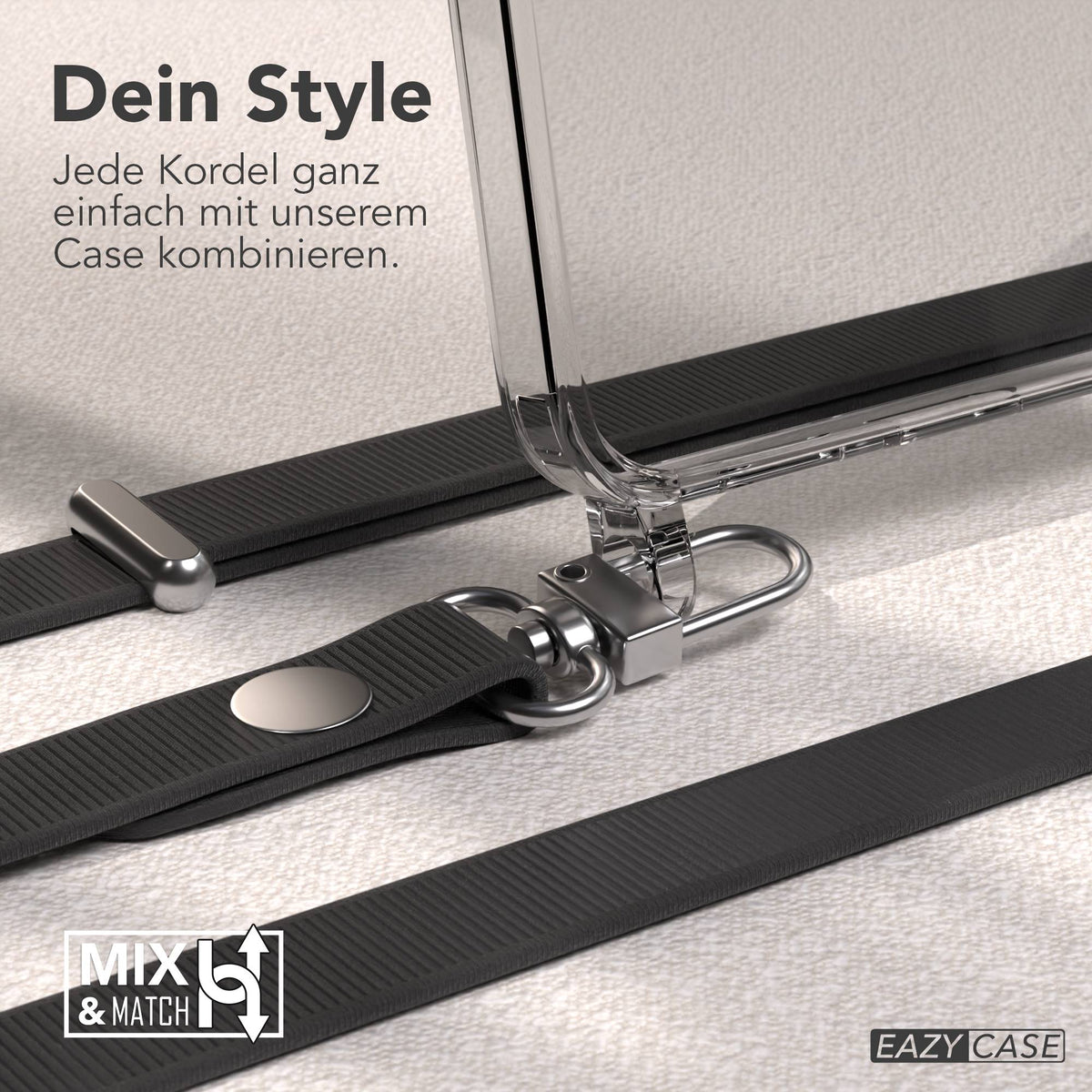 Samsung Galaxy A57 MagSafe Schutzhülle mit magnetischer Crossbody Handykette #farbe_schwarz-magsafe-funktion-ohne-magsafe