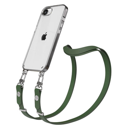 Apple iPhone 17e MagSafe Hülle mit magnetischem Crossbody-Umhängeband #farbe_grun-magsafe-funktion-mit-magsafe