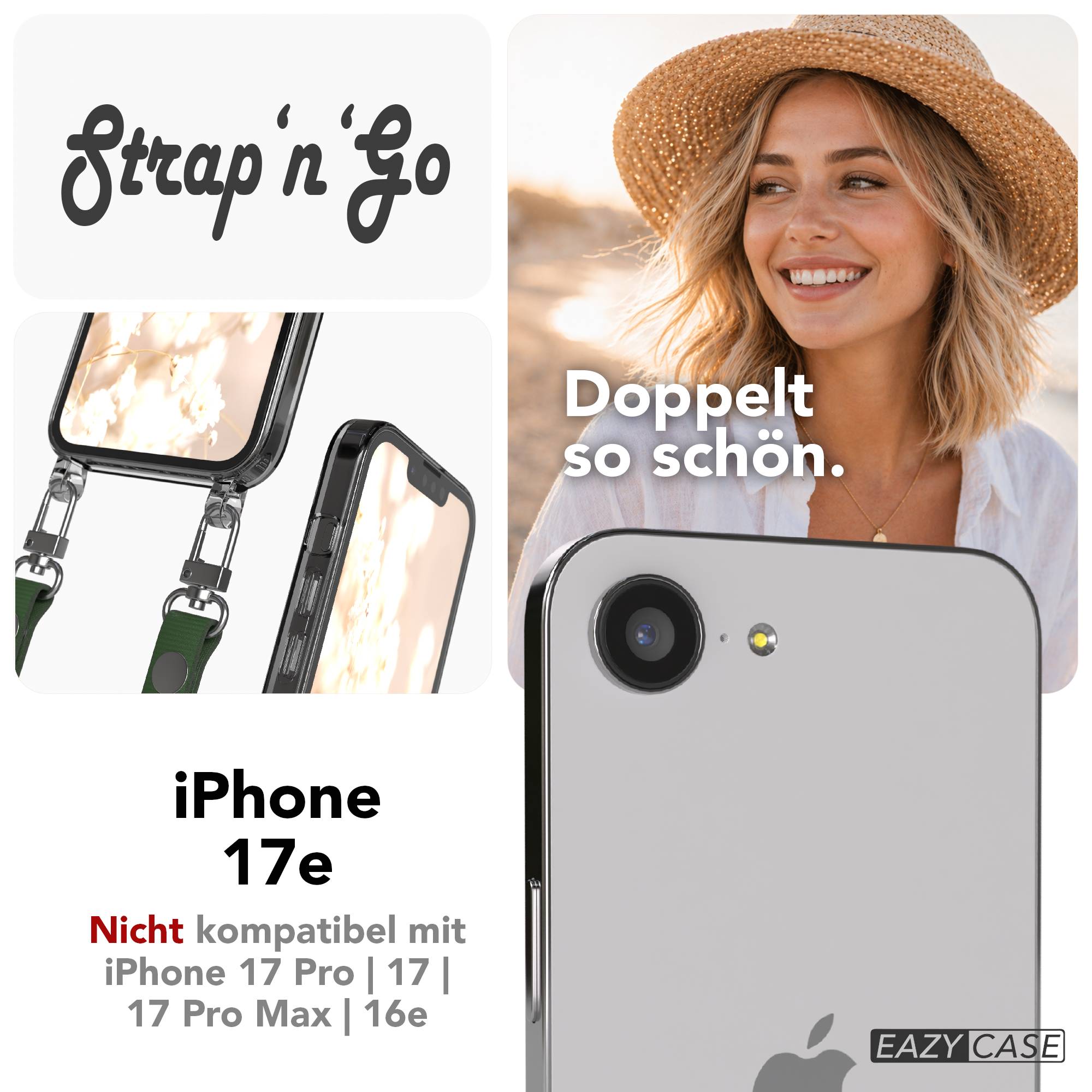 Apple iPhone 17e MagSafe Hülle mit magnetischem Crossbody-Umhängeband #farbe_grun-magsafe-funktion-mit-magsafe
