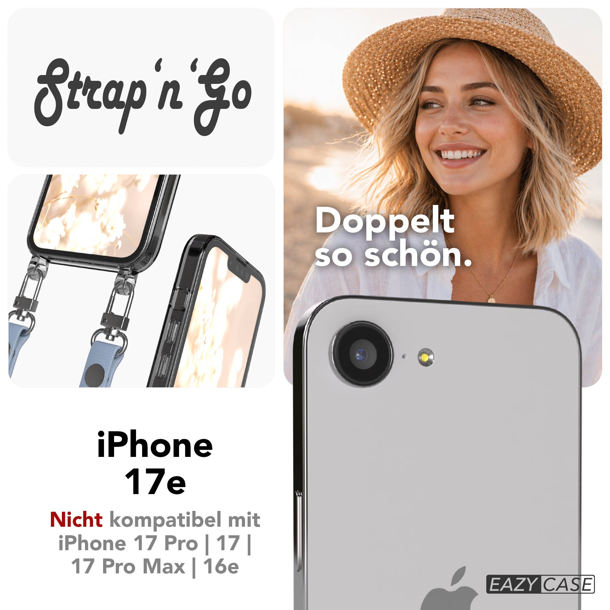 Apple iPhone 17e MagSafe Hülle mit magnetischem Crossbody-Umhängeband #farbe_hellblau-magsafe-funktion-ohne-magsafe