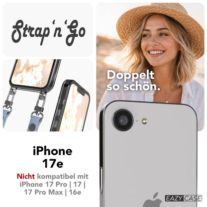 Apple iPhone 17e MagSafe Hülle mit magnetischem Crossbody-Umhängeband #farbe_hellblau-magsafe-funktion-ohne-magsafe