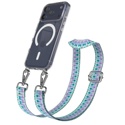 iPhone 17 Pro MagSafe Schutzhülle mit verstellbarem Boho Umhängeband 