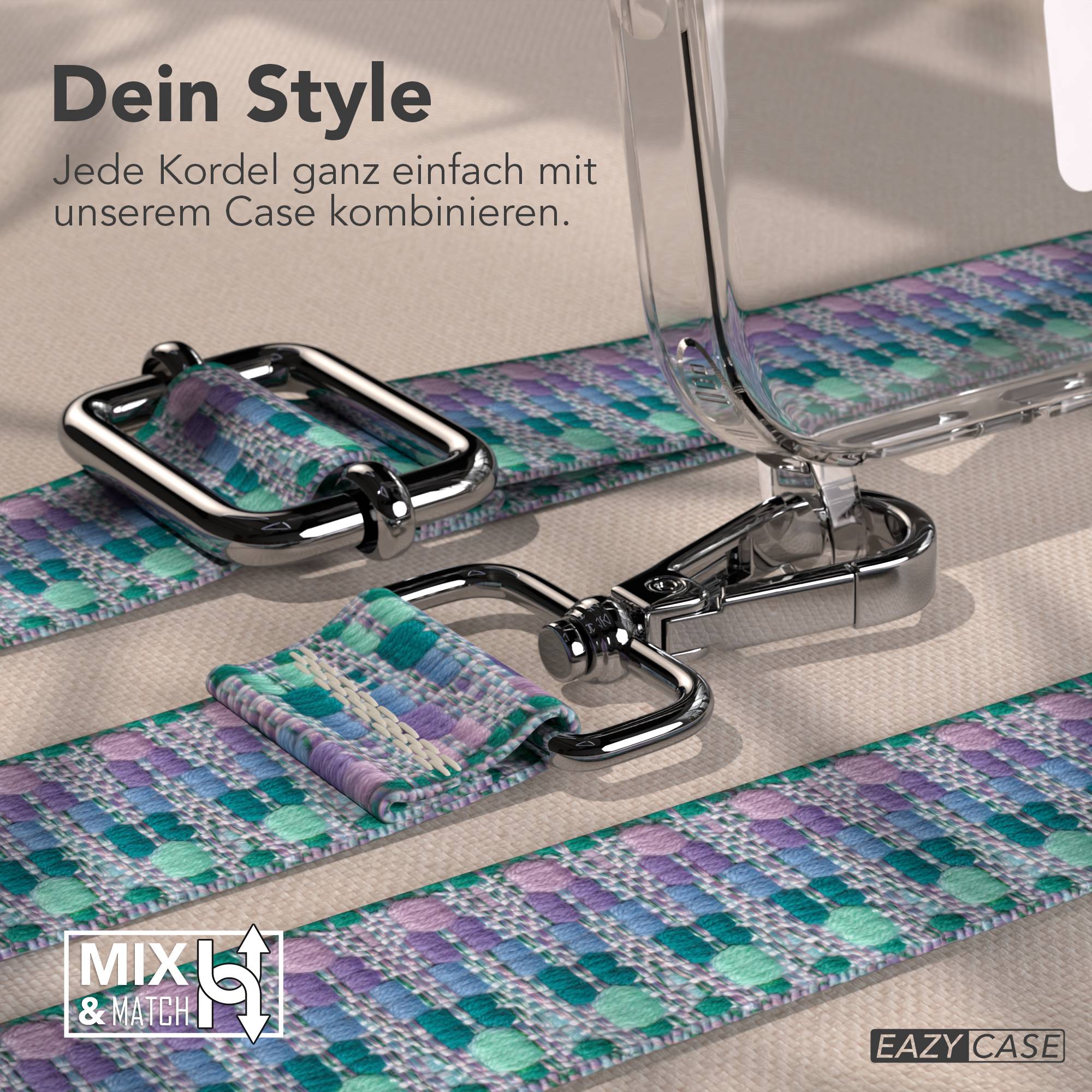 iPhone 17 Pro MagSafe Schutzhülle mit verstellbarem Boho Umhängeband 