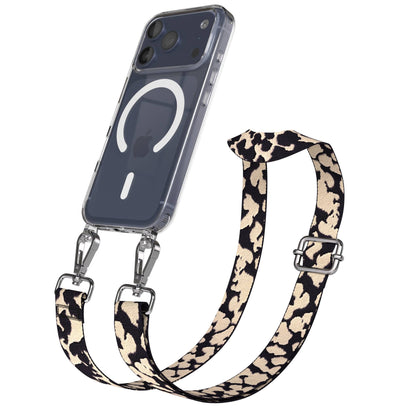 iPhone 17 Pro MagSafe Schutzhülle mit verstellbarem Boho Umhängeband 