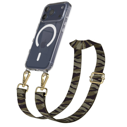iPhone 17 Pro MagSafe Schutzhülle mit verstellbarem Boho Umhängeband 