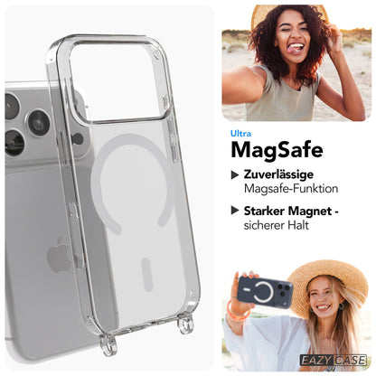 Apple iPhone 17 Pro MagSafe Hülle mit verstellbarem Boho Umhängeband 