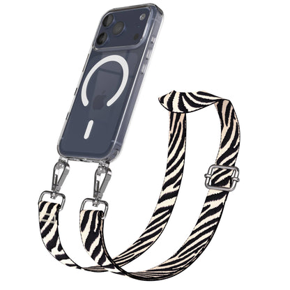 Apple iPhone 17 Pro MagSafe Hülle mit verstellbarem Boho Umhängeband 