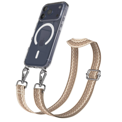 Apple iPhone 17 Pro MagSafe Hülle mit verstellbarem Boho Umhängeband 