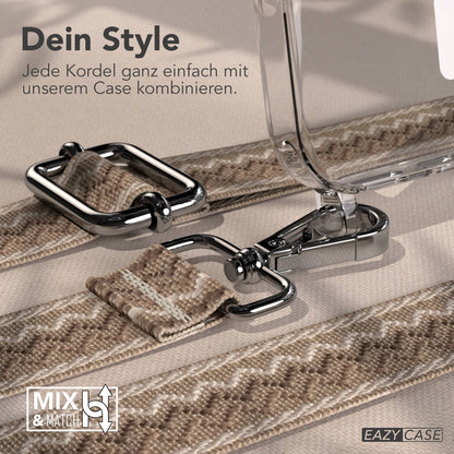 Apple iPhone 17 Pro MagSafe Hülle mit verstellbarem Boho Umhängeband 