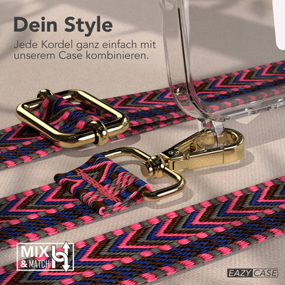 Apple iPhone 17 Pro MagSafe Hülle mit verstellbarem Boho Umhängeband 