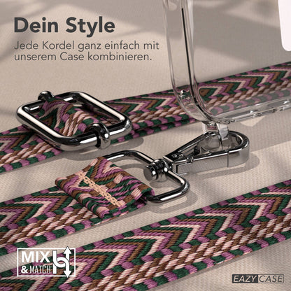Apple iPhone 17 Pro MagSafe Hülle mit verstellbarem Boho Umhängeband 