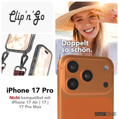 Apple iPhone 17 Pro MagSafe Hülle mit verstellbarem Boho Umhängeband 