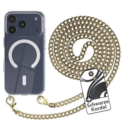 Apple iPhone 17 Pro Handykette Hülle mit Metallkette und Kordel MagSafe 