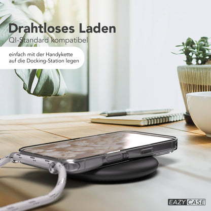 Apple iPhone 17 Pro transparente MagSafe Schutzhülle mit verstellbarer Handykette 