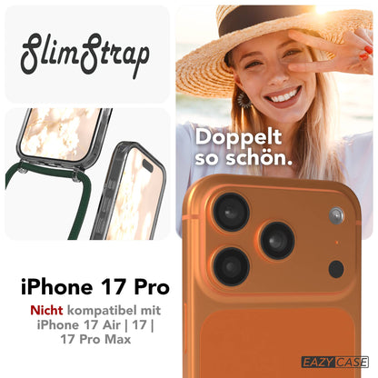 Apple iPhone 17 Pro transparente MagSafe Schutzhülle mit verstellbarer Handykette 