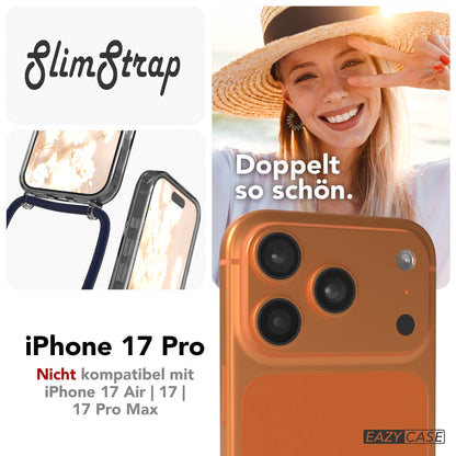 Apple iPhone 17 Pro transparente MagSafe Schutzhülle mit verstellbarer Handykette 