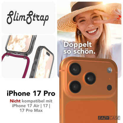 Apple iPhone 17 Pro transparente MagSafe Schutzhülle mit verstellbarer Handykette 