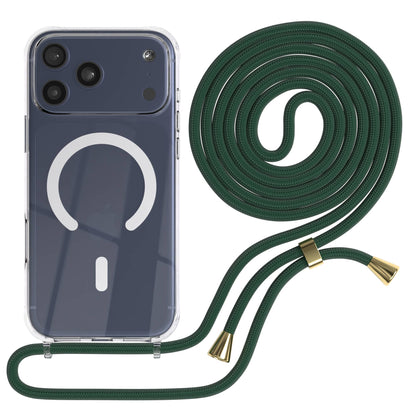 Transparente iPhone 17 Pro Max Schutzhülle mit verstellbarer Handykette und MagSafe 