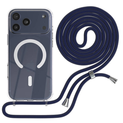 Transparente iPhone 17 Pro Max Schutzhülle mit verstellbarer Handykette und MagSafe 